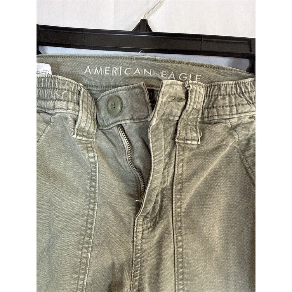 Women’s American Eagle Green Cargo Pants Size 00 Preowned - Picture 5 of 13